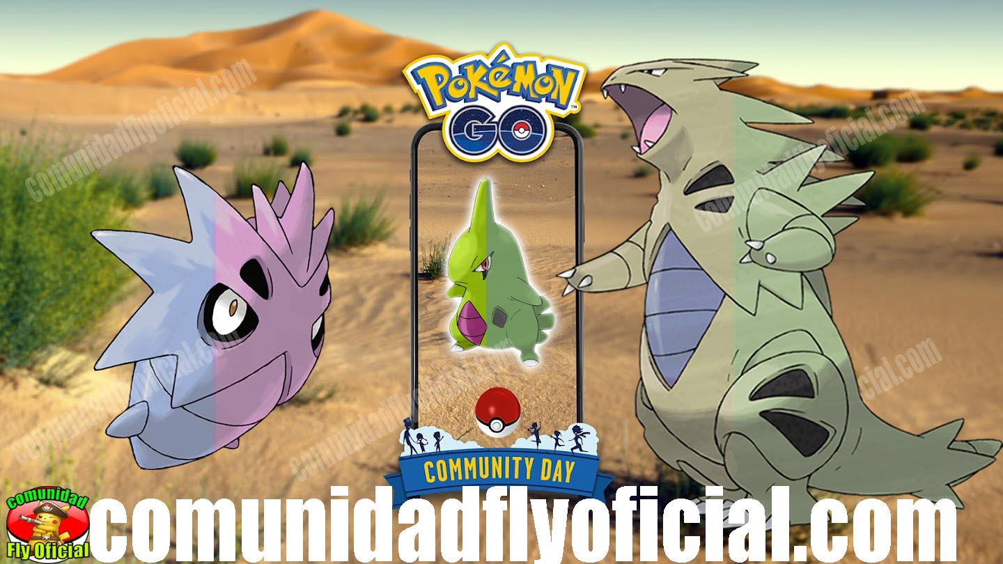 Larvitar es el Community day Clasico en Pokemon GO y podras obtenerlo